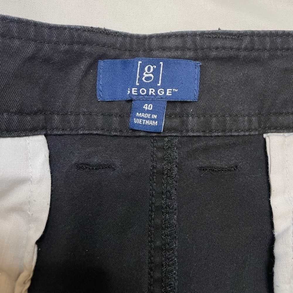 Men’s George size 40 black cargo shorts - Picture 4 of 4